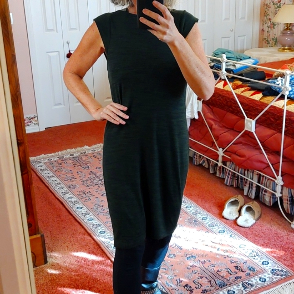 Simple Apt 9 dark green dress S